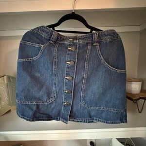 Denim blue Button-Front Skirt old navy brand new size 12 denim skirt women’s